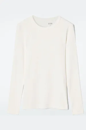 COS Ribbed Jersey Long-Sleeved Top
