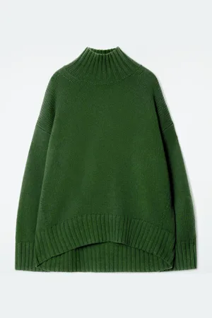 COS Chunky Pure Cashmere Turtleneck Jumper
