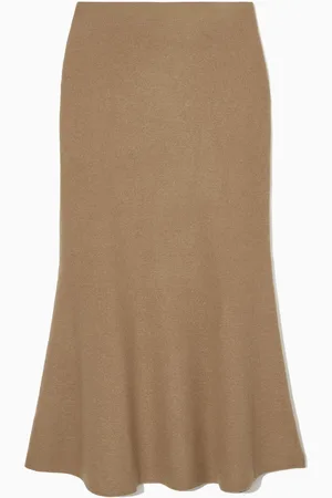 COS Flared Merino Wool Maxi Skirt
