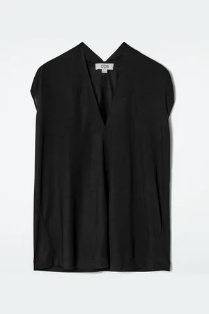 COS Draped V-Neck Top