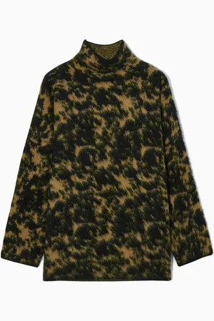 COS Tortoiseshell-Jacquard Alpaca-Blend Jumper