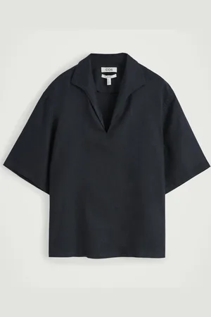 COS Open-Collar Linen Shirt in
