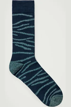 COS Glitter Abstract-Stripe Socks