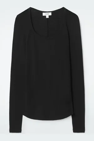 COS Scoop-Neck Merino Wool Long-Sleeved Top