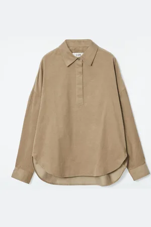 COS Relaxed Corduroy Half-Placket Shirt