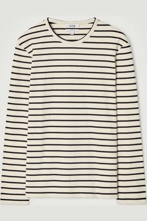 COS Regular Striped Ribbed Long-Sleeved T-Shirt