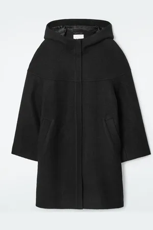 COS Hooded Boiled-Wool Coat