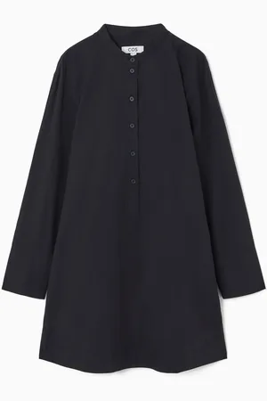 COS Collarless Mini Shirt Dress