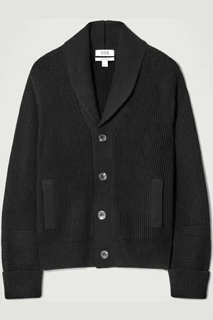 COS Shawl-Collar Chunky Merino Wool Cardigan