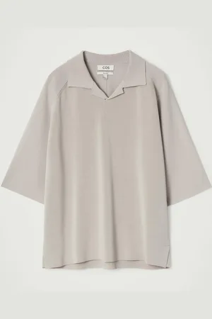 COS Colour-Block Double-Faced Polo Shirt in