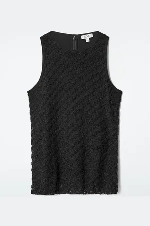 COS Embellished Houndstooth Top