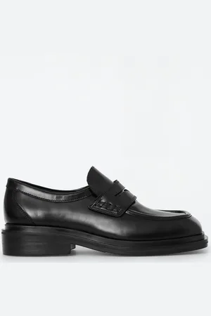 COS Chunky Square-Toe Leather Loafers