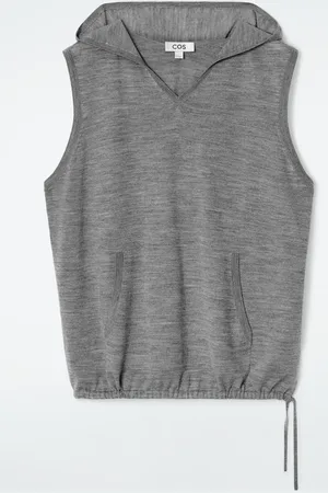 COS Merino Wool Sleeveless Hoodie