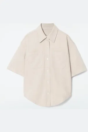 COS Relaxed Short-Sleeved Denim Shirt
