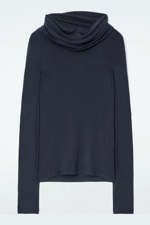 COS Funnel-Neck Jersey Top