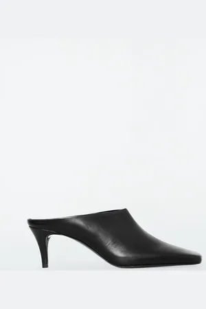 COS Square-Toe Leather Mules