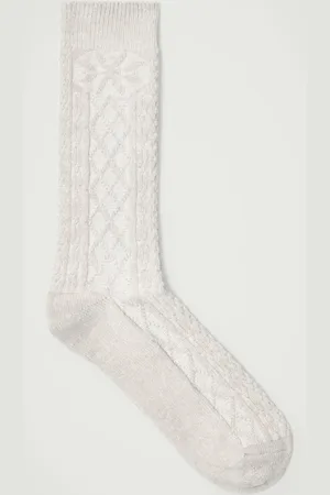 COS Argyle Cable-Knit Socks
