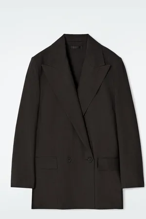 COS Fluid Double-Breasted Wool Blazer