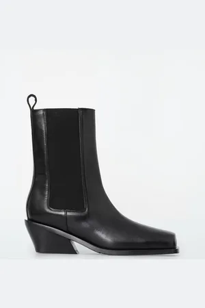 COS Square-Toe Leather Chelsea Boots