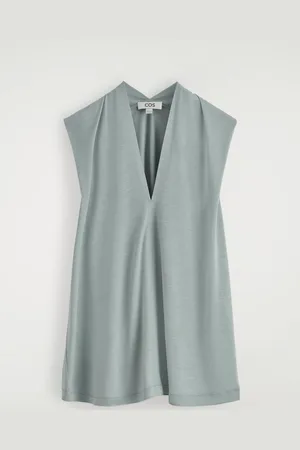 COS Draped V-Neck Top