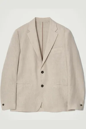 COS Single-Breasted Linen Blazer in