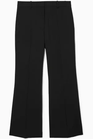 COS Regular Flared Wool Trousers