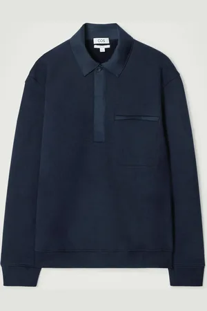 COS Relaxed Half-Placket Polo Sweatshirt in