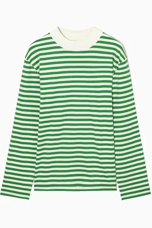 COS Long-Sleeved Mock-Neck T-Shirt