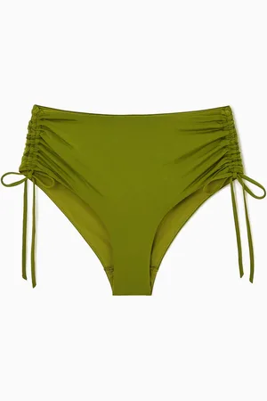 COS Ruched High-Waisted Bikini Briefs