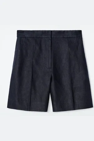 COS Tailored Elasticated Linen Shorts in