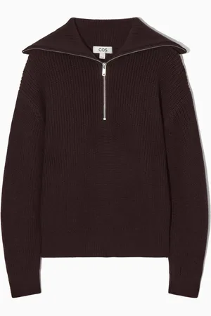 COS Wool And Cotton Half-Zip Jumper