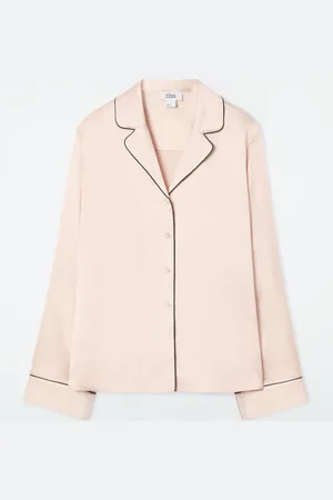 COS Piped Silk Pyjama Shirt