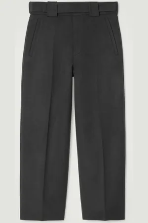 COS The Wool Barrel-Leg Trousers