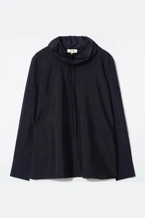 COS Drawstring-Neck Top