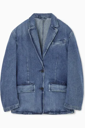 COS Single-Breasted Denim Blazer
