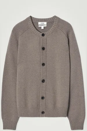 COS Wool-Blend Crew-Neck Cardigan