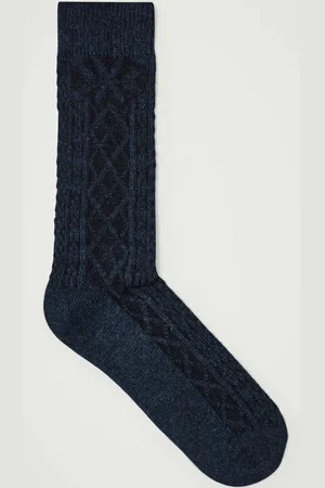 COS Argyle Cable-Knit Socks