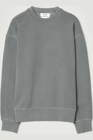 COS Relaxed Washed-Cotton Sweatshirt
