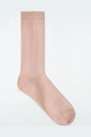 COS Ribbed Sheer Socks