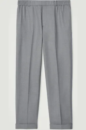 COS Turn-Up Wool-Blend Straight-Leg Trousers in