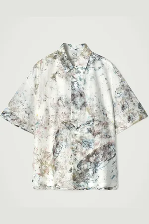 COS Oversized Marble-Print Shirt