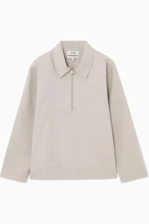 COS Twill Half-Zip Polo Shirt in