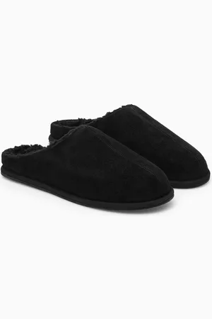 COS Fleece-Lined Suede Slippers