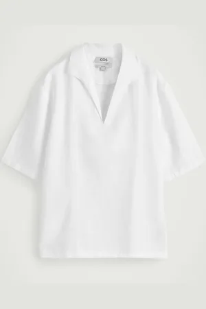 COS Open-Collar Linen Shirt