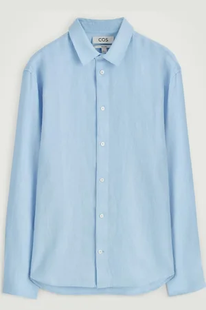 COS Relaxed Linen Long-Sleeved Shirt in