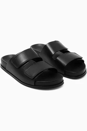 COS Wide-Strap Leather Slides