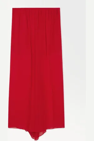 COS The Crinkled Silk-Chiffon Maxi Skirt