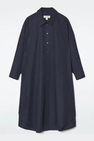 COS Oversized Draped Shirt Dress