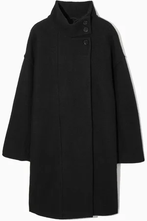 COS Funnel-Neck Boiled-Wool Coat