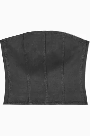 COS Coated-Denim Bustier